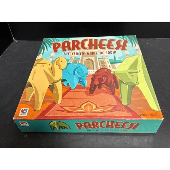 Parcheesi The Classic Game of India Milton Bradley Board Game 100% Complete 2001 - Picture 10 of 11